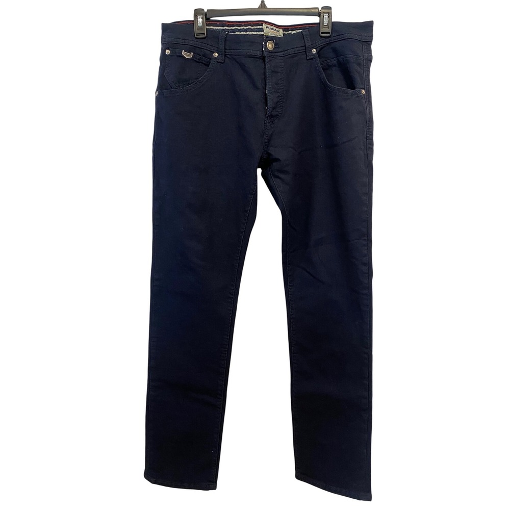 RARE Hummer Premium Mens Core Cut Pants Size 40x34 Button‎ Fly Blue Jeans Denim